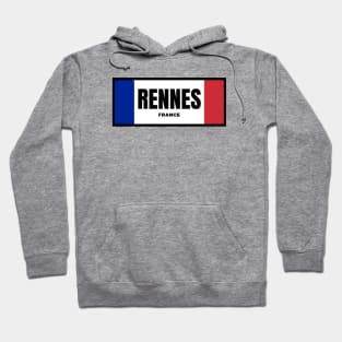 Rennes City in French Flag Hoodie